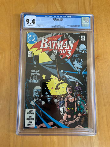 Batman #436 CGC 9.4 White Pages. 1st appearance Tim Drake