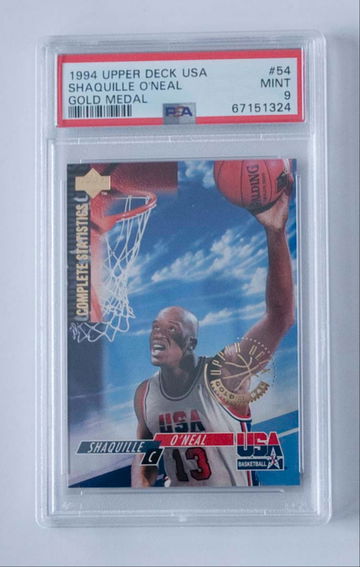 Shaquille O'neal 1994 Upper Deck USA Gold Medal PSA 9 #54 Low Pop