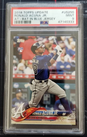 2018 Topps Update Ronald Acuna Jr. Rookie PSA 9
