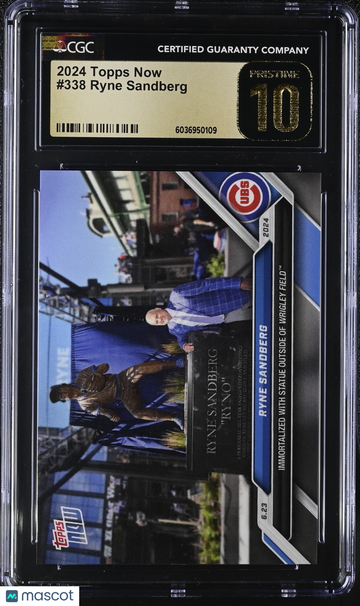 2024 Topps Now Ryne Sandberg #338 CGC 10