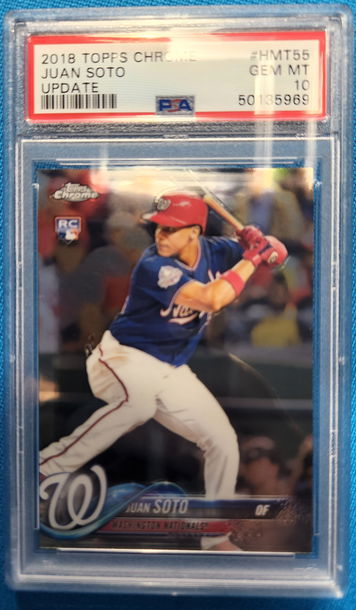 2018 Juan Soto Topps chrome rookie rc psa 10