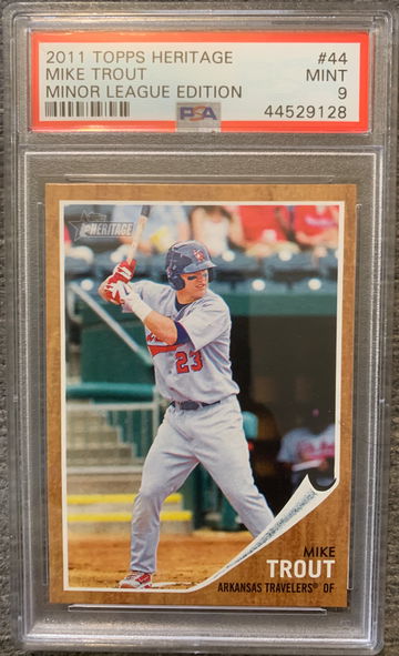 2011 Topps Heritage Minor League Edition Mike Trout PSA 9