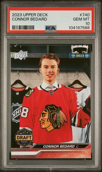 2023 Upper Deck Connor Bedard R #740 PSA 10