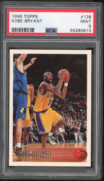 1996 topps Kobe Bryant psa 9 