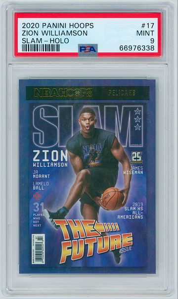 2020 Panini Hoops #17 Zion Williamson - SLAM (Holo) Rookie | PSA 9 - New Orleans Pelicans (NBA)