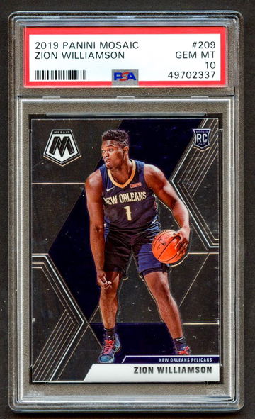 2019 Mosaic Zion Williamson RC PSA 10 (Gem-Mint)