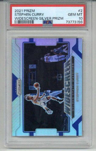 2021 PANINI PRIZM WIDESCREEN SILVER PRIZM #2 STEPHEN CURRY WARRIORS PSA 10