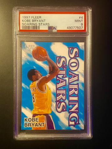 1997 KOBE BRYANT FLEER Soaring Stars PSA 8 MINT/NM