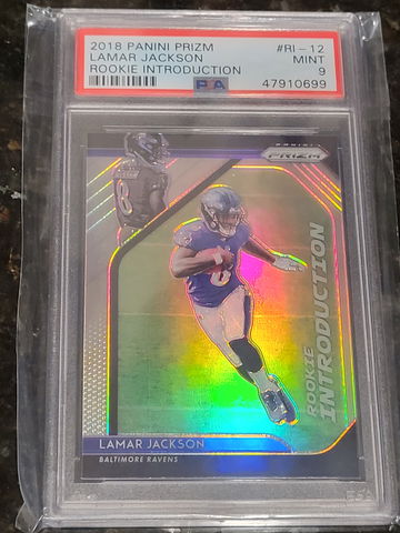 2018 Panini Prizm Silver Lamar Jackson Rookie Introduction