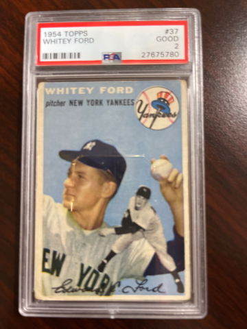 1954 Topps Whitey Ford psa 2 MY