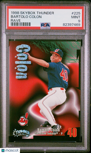 1998 Circa Thunder Bartolo Colon #225 Rave PSA 9