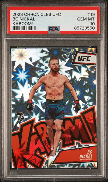 2023 Panini Chronicles UFC Kaboom! Bo Nickal #19 PSA 10