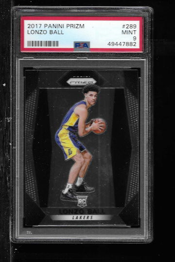 2017 PANINI PRIZM LONZO BALL PSA 9