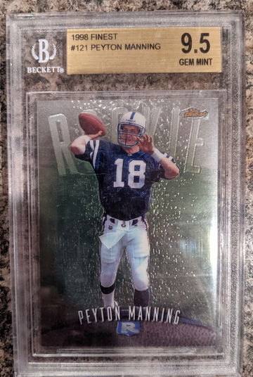 1998 Topps Finest BGS 9.5 Peyton Manning Rookie Colts RC