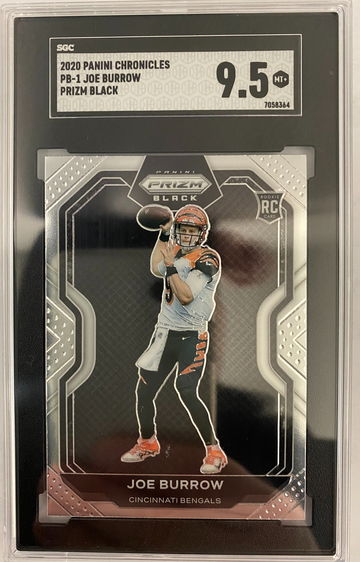 2020 Joe Burrow Panini Prizm Black rookie card