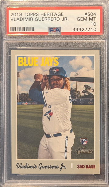 2019 Topps Heritage Vladimir Guerrero Jr #504 PSA 10 Rookie Card RC