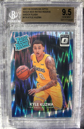 Kyle Kuzma 2017 Donruss Optic Shock Flash BGS 9.5