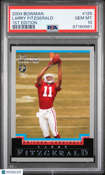 Larry Fitzgerald 2004 Bowman 1ST Edition Rookie #125 Cardinals LOW POP RC PSA 10