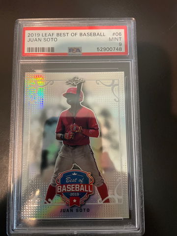 2019 Leaf Best of Baseball Juan Soto #06 PSA 9