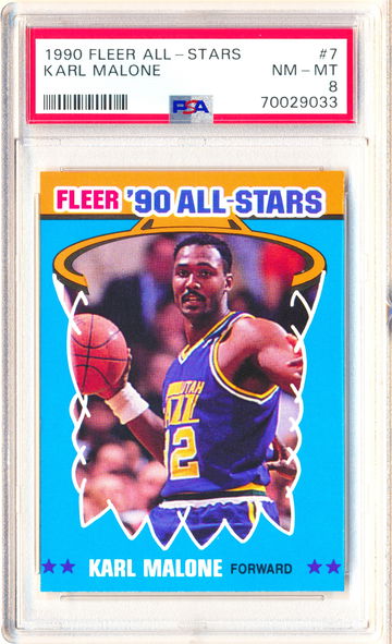 1990 Fleer All-Stars #7 Karl Malone PSA 8