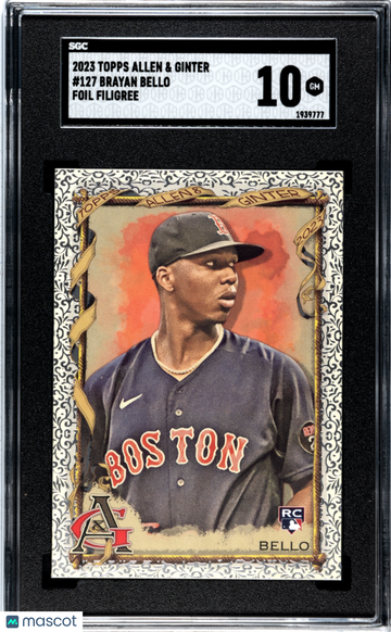 2023 Topps Allen & Ginter Brayan Bello #127 Foil Filigree SGC 10
