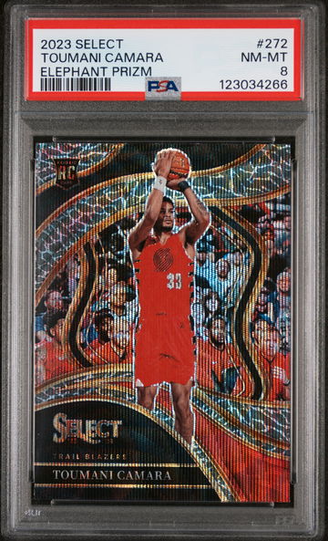 2023 Panini Select Prizms Elephant Toumani Camara #272 PSA 8