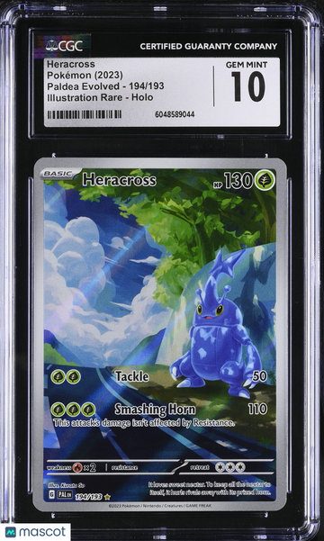 2023 Pokemon Paldea Evolved Heracross Holo Illustration Rare Illustration Rare CGC 10 #194/193
