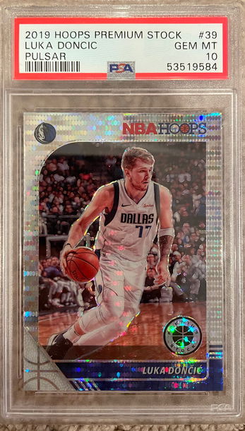 2019 Panini Hoops Premium Stock Luka Doncic Pulsar PSA 10