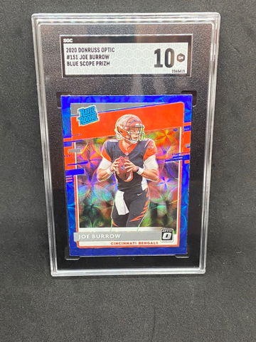 2020 Optic Joe Burrow Blue Scope Prizm SGC 10