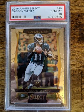 2016 Panini Select Carson Wentz rookie
