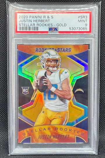 2020 Panini R&S #SR3 Justin Herbert Gold /10 PSA 10