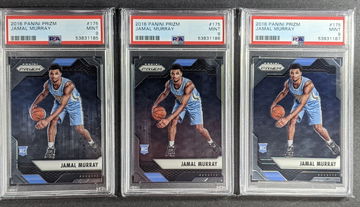 2016 Prizm #175 Jamal Murray RC PSA 9 Lot of 3