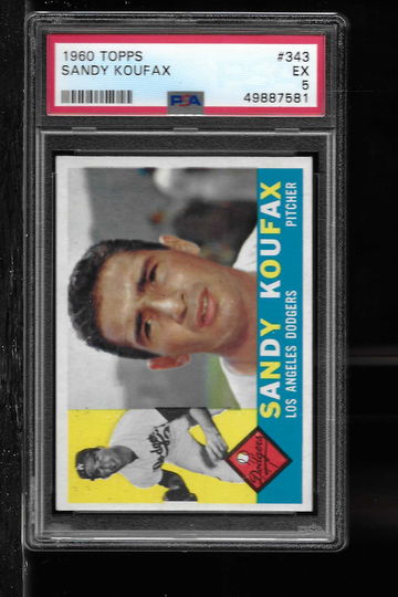 1960 TOPPS SANDY KOUFAX PSA 5