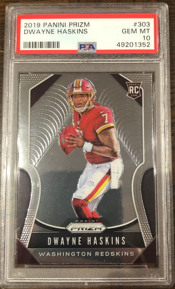 2019 Panini Prizm #303 Dwayne Haskins Rookie RC PSA 10 Gem Mint Steelers