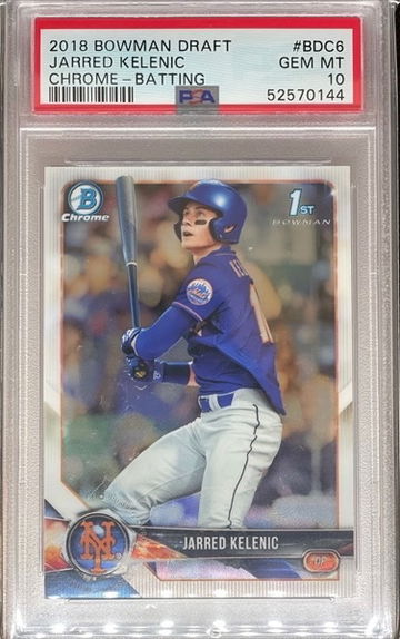 PSA 10 2018 Bowman Draft Chrome Jarred Kelenic #BDC6