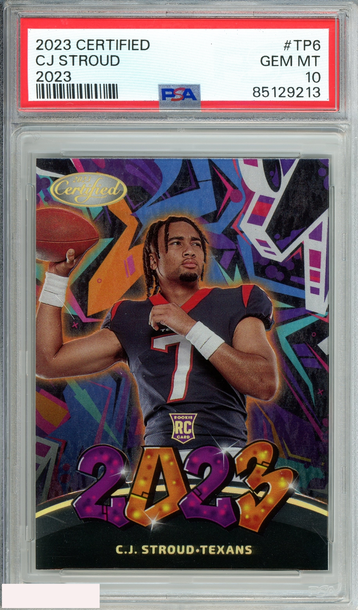 2023 PANINI CERTIFIED 2023 CJ STROUD #TP6 2023 ROOKIE RC PSA 10 GEM MT