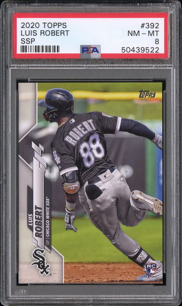 2020 Topps Luis Robert #392 SSP PSA 8