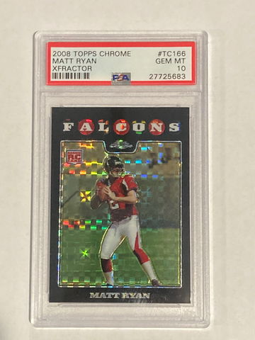 2008 Topps Chrome Matt Ryan XFractor Rookie PSA 10 Gem-Mint