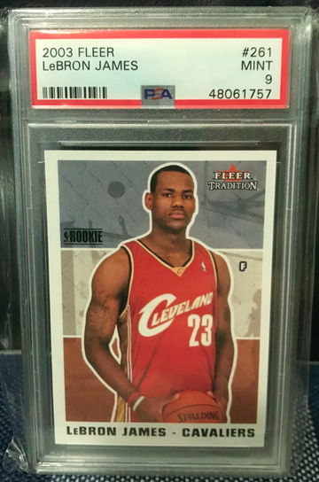 2003 LEBRON JAMES FLEER #261