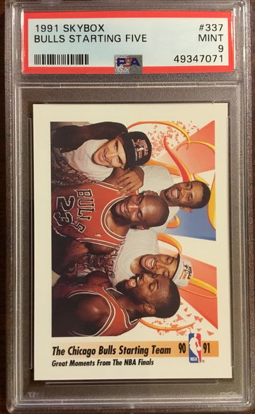 1991 Skybox Bulls Starting Five #337 Michael Jordan