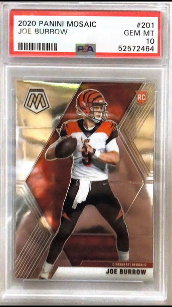 2020 Joe Burrow Mosaic Base PSA 10