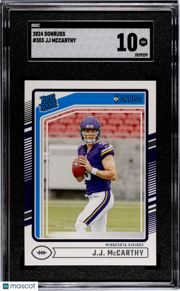 2024 Donruss JJ Mccarthy #303 SGC 10