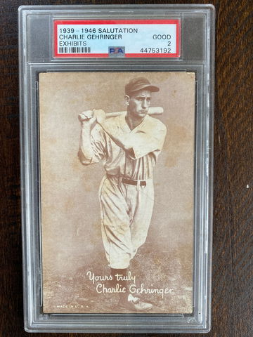 1939-1946 Exhibits Charlie Gehringer PSA 2