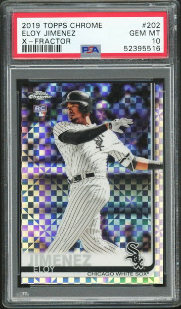 2019 Topps Chrome #202 Eloy Jimenez XFRACTOR PSA 10 GEM MINT rookie