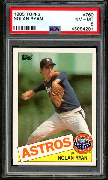 1985 Topps Nolan Ryan #760 PSA 8 NM-MT