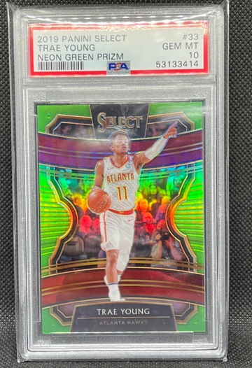 2019 Select Trae Young Neon Green PSA 10