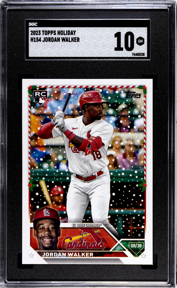 Jordan Walker 2023 Topps Holiday ROOKIE #H154 SGC 10