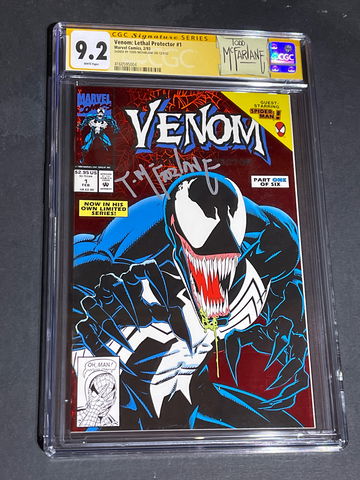 Venom Lethal Protector #1 CGC SS 9.2 Todd McFarlane 