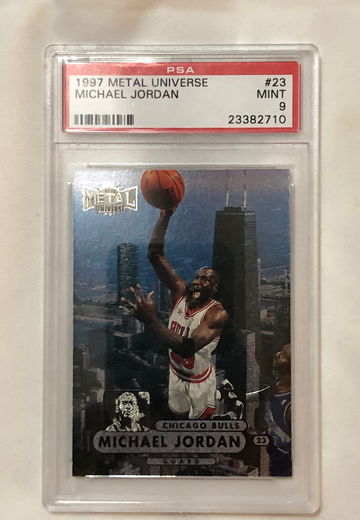 1997 METAL UNIVERSE#23 MICHAEL JORDON MINT 9