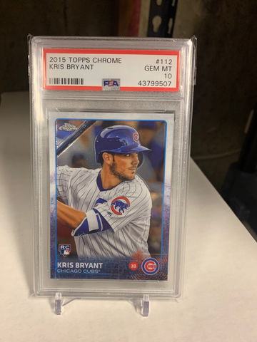 2015 Topps Chrome Kris Bryant Rookie PSA 10